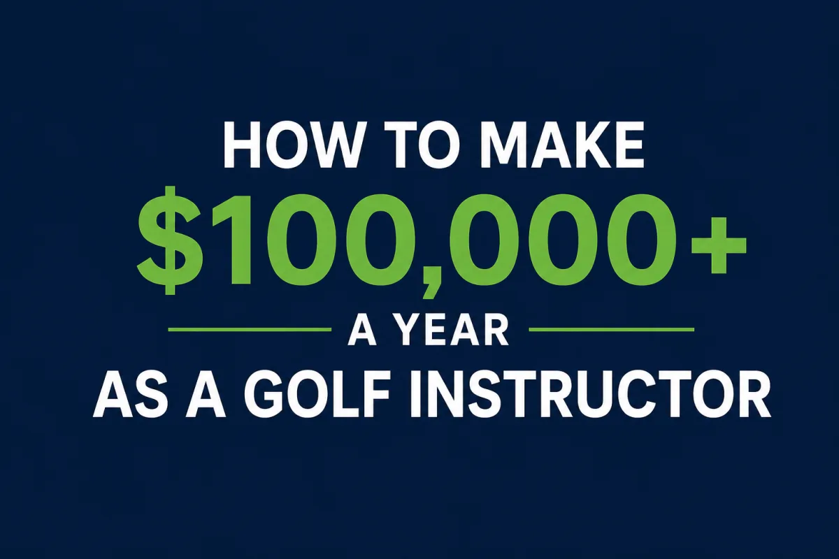 How to Make $100,000+ a Year as a Golf Instructor